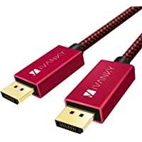 iVANKY Cable DisplayPort- 2M Cable DP [4K@60Hz- 2K@144Hz- 2K@165Hz] Nylon Trenzado Cable Display Port de Alta Velocidad…